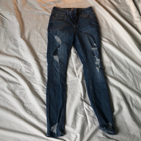 Hollister Blue Jeans waist: 24 length: 28 - Picture 1 of 5